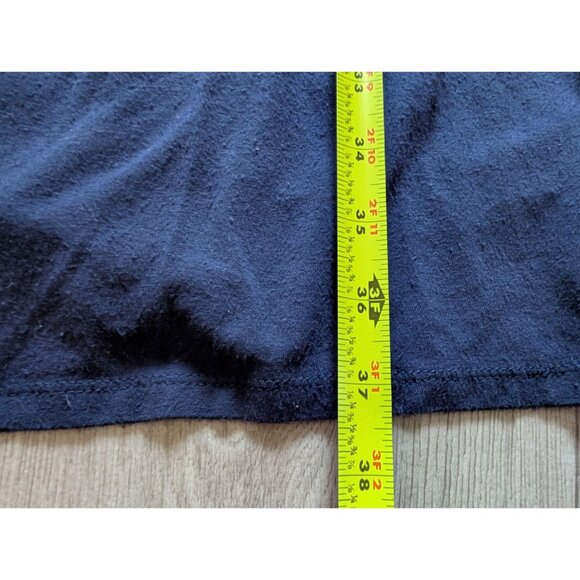 Banana Republic Navy Blue Womens Short Sleeve Dress W/Tie Waist Keyhole Detail S - Picture 6 of 6